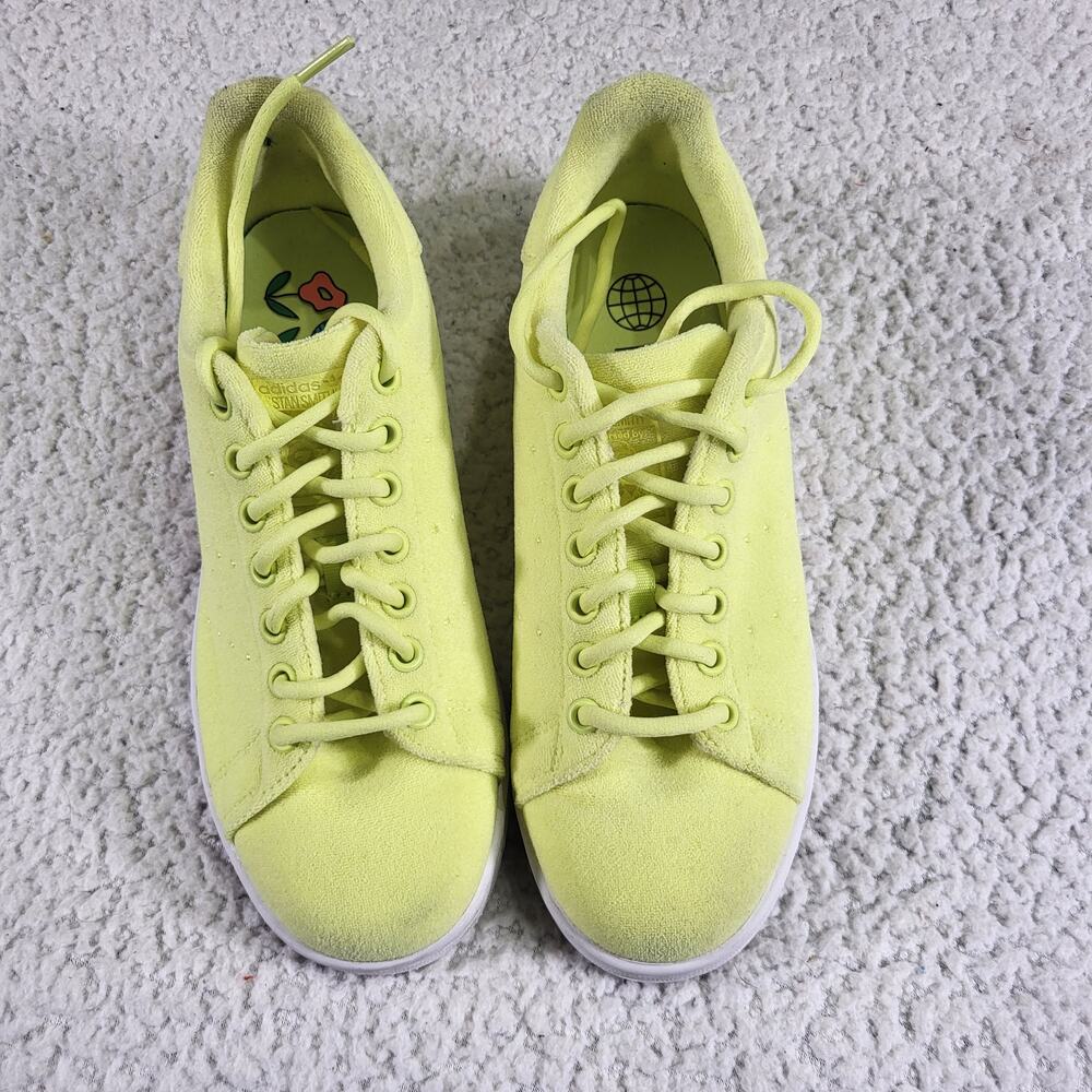 Adidas Originals Women's Yellow STAN SMITH Fashion Sneakers Size 7.5 us